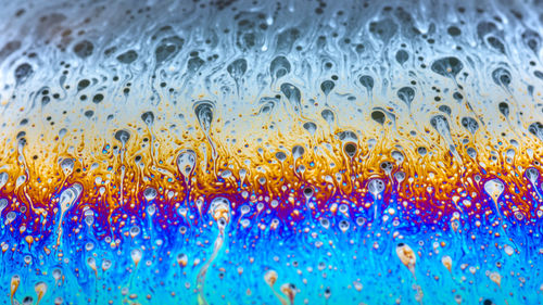 Full frame shot of bubbles in water