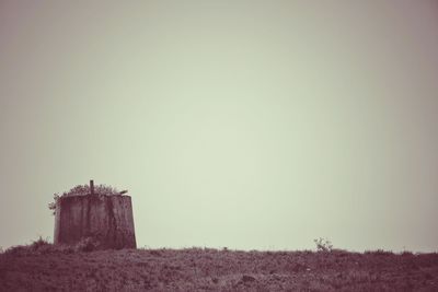 Built structures against the sky