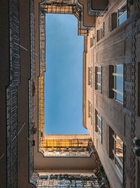 Low angle view of building against sky