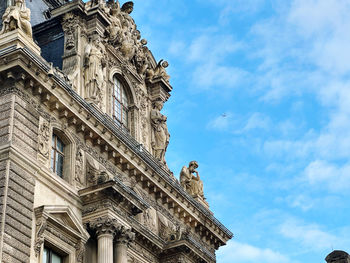 Low angle view of historic building against sky