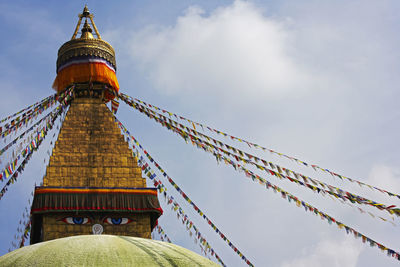 The famous boudhanath stupa in kathmandu