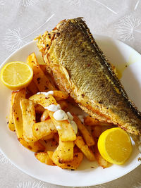 Close-up of food in plate