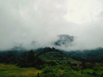 Scenic view of landscape against sky