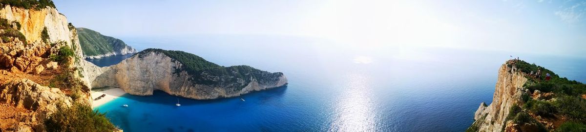 Panoramic view of sea against sky