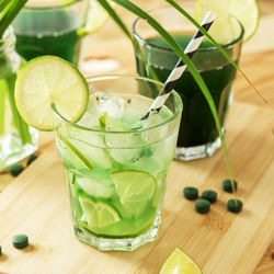 Close-up of drink on table