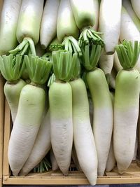 Full frame shot of vegetables at market stall