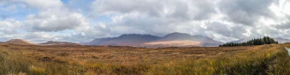 Panoramic view of landscape against sky