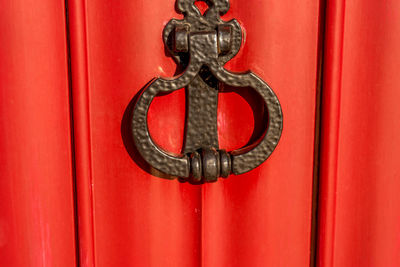 Close-up of door knocker