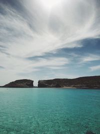 Scenic view of sea against sky