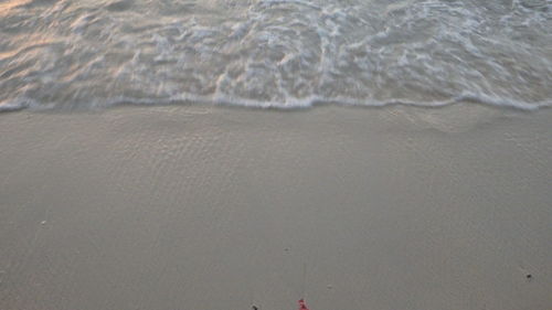 High angle view of beach