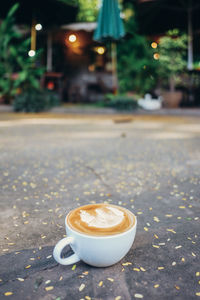 Close-up of coffee on table at cafe