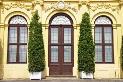 Facade of historic building