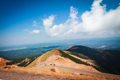 Panoramic view of landscape against sky
