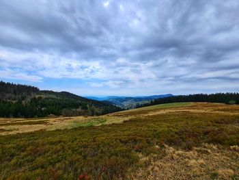 Scenic view of landscape against sky