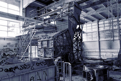 Interior of abandoned factory