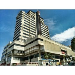 Low angle view of building against sky