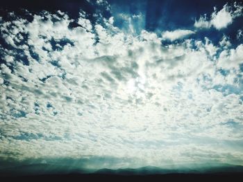 Scenic view of cloudy sky