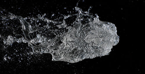 Close-up of water splashing on water