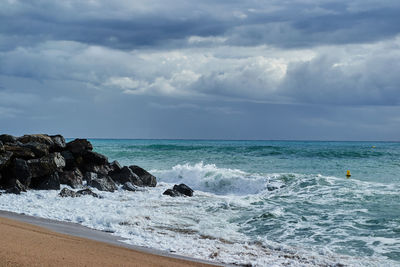 Scenic view of sea against sky