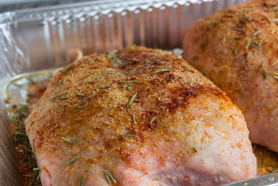 Close-up of bread in container