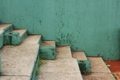 High angle view of old building