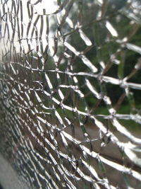 Close-up of chainlink fence