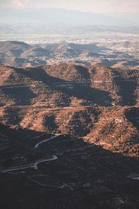 Aerial view of landscape against sky