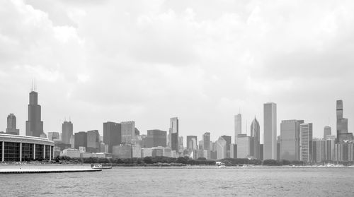 City skyline along the waterfront