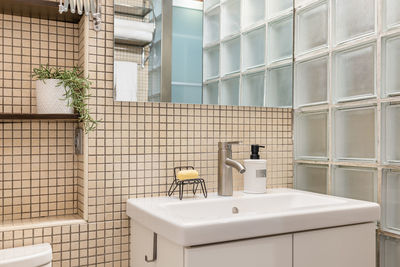 Interior of bathroom