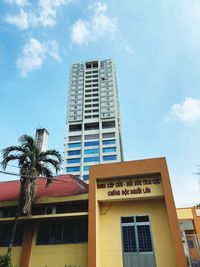 Low angle view of building against sky