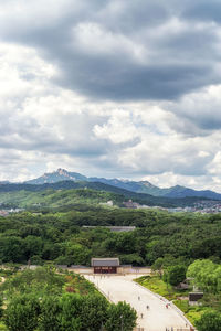 Scenic view of landscape against sky