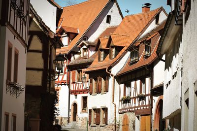 Houses in city