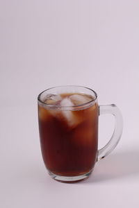 Close-up of coffee against white background