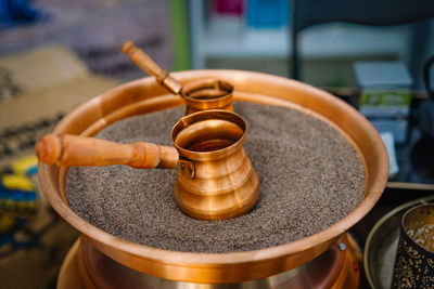 Close-up of tea pot
