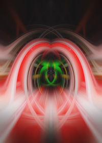 Digital composite image of light painting