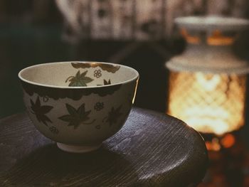 Close-up of drink on table