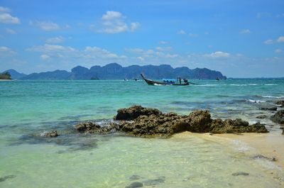 Scenic view of sea against sky
