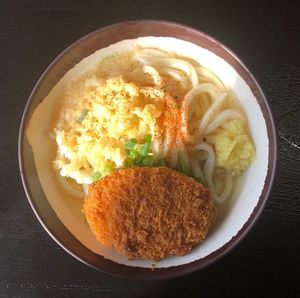 Close-up of food in bowl on table