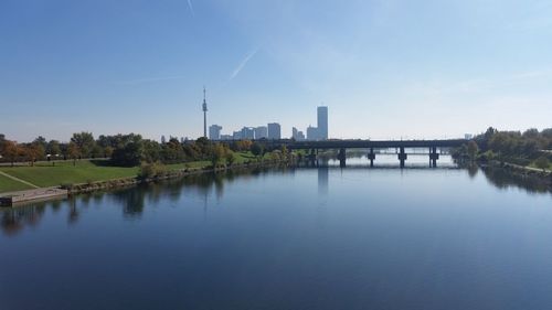 View of city at waterfront