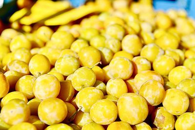 Close-up of fruits for sale at market stall