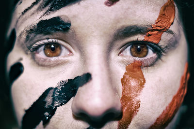 Close-up portrait of young woman