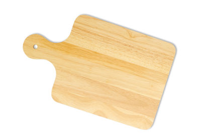 High angle view of wood against white background