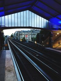 Railroad station platform