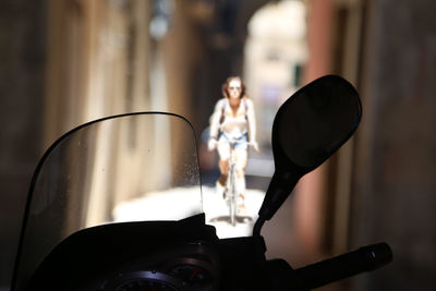 Close-up of figurine on table