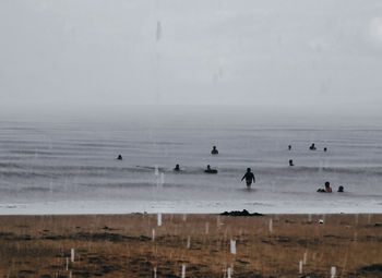 Group of people on the beach