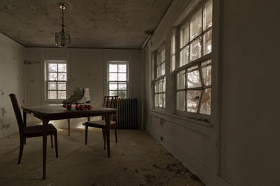 Interior of abandoned home