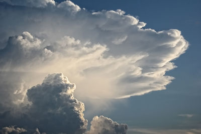 Low angle view of clouds in sky