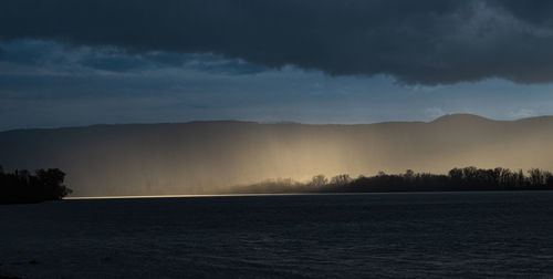 Beautiful holy miracle light on beach