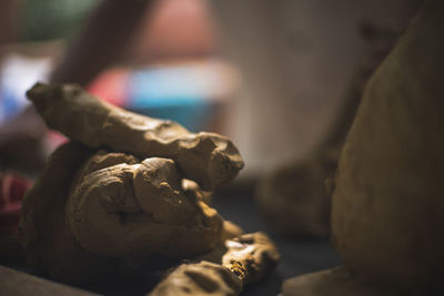 Close-up of food on table