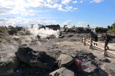 Panoramic view of landscape against sky